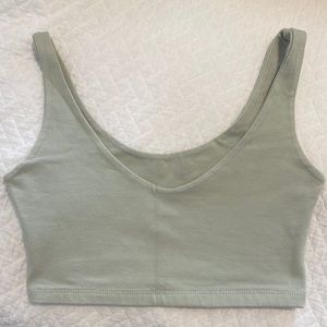 Brandy Melville Sage Green Top